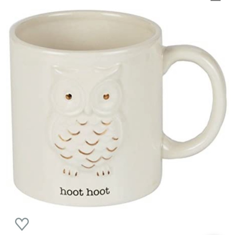 Disney's Animal Kingdom Owl hoot hoot coffee‎ Mug white gold